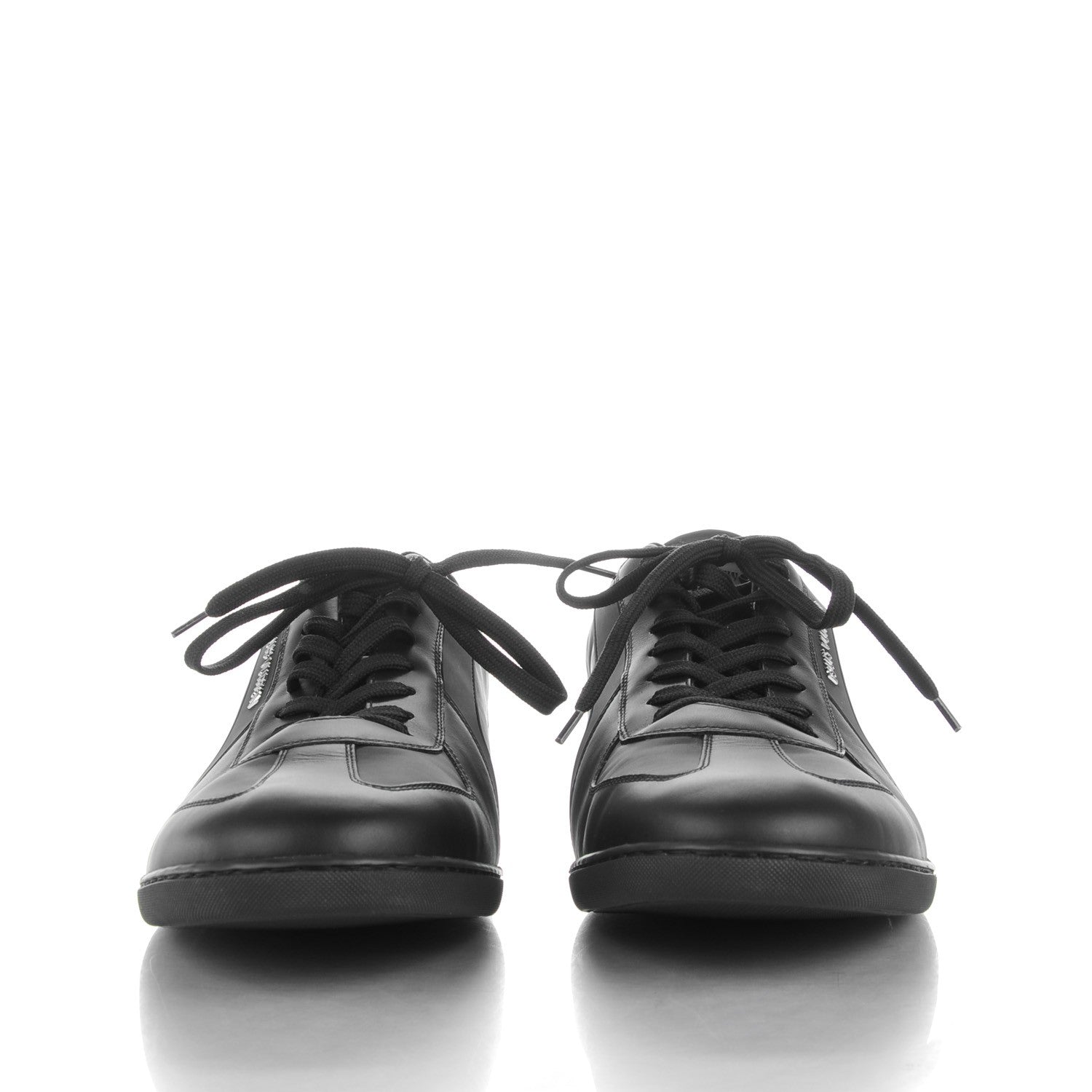 Louis Vuitton Calfskin Nylon Pulse Sneakers 9.5 Black 3 of 10