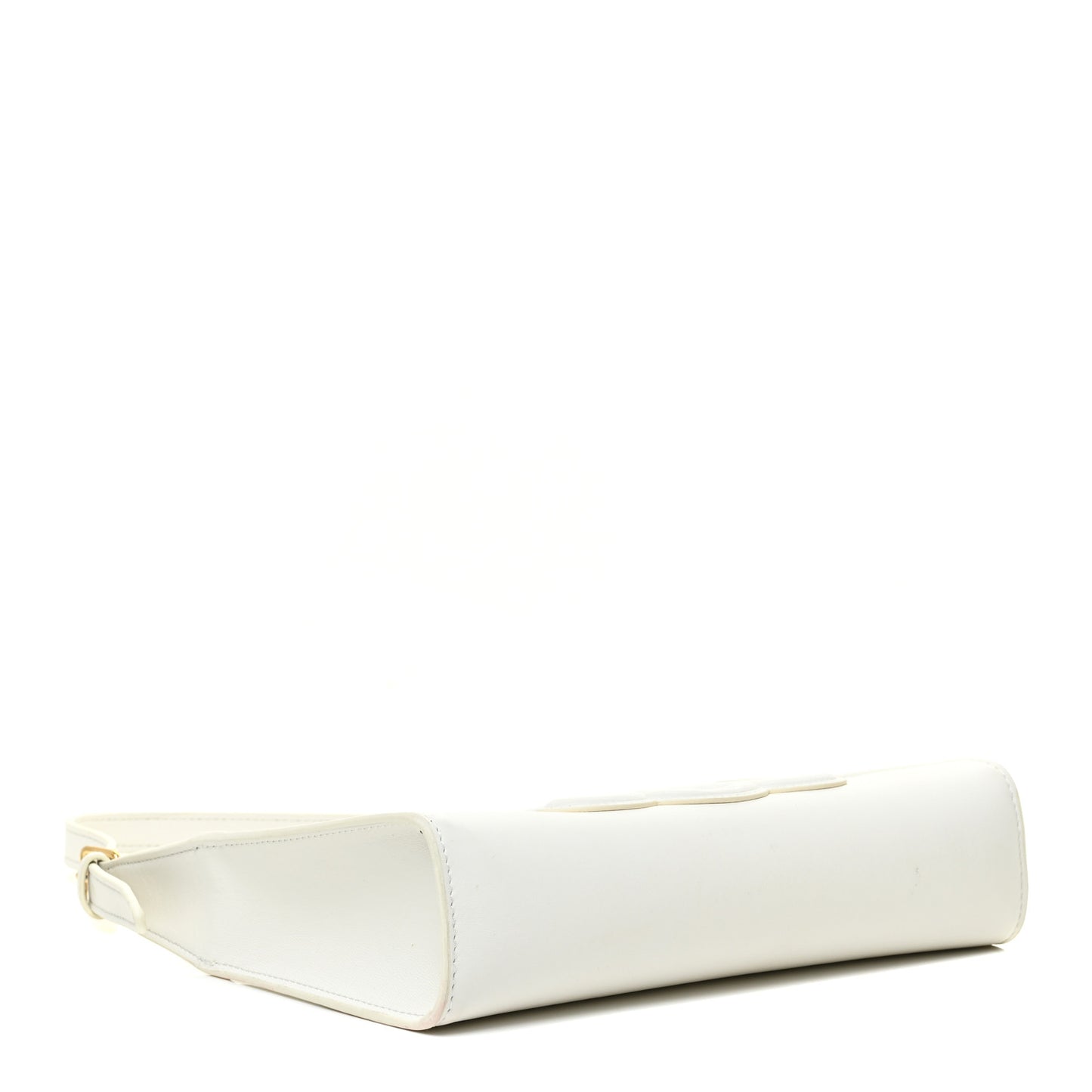 Smooth Calfskin Cuir Triomphe Shoulder Bag White