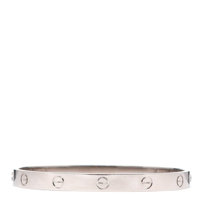 Cartier 18K White Gold LOVE Bracelet 18 3 of 7