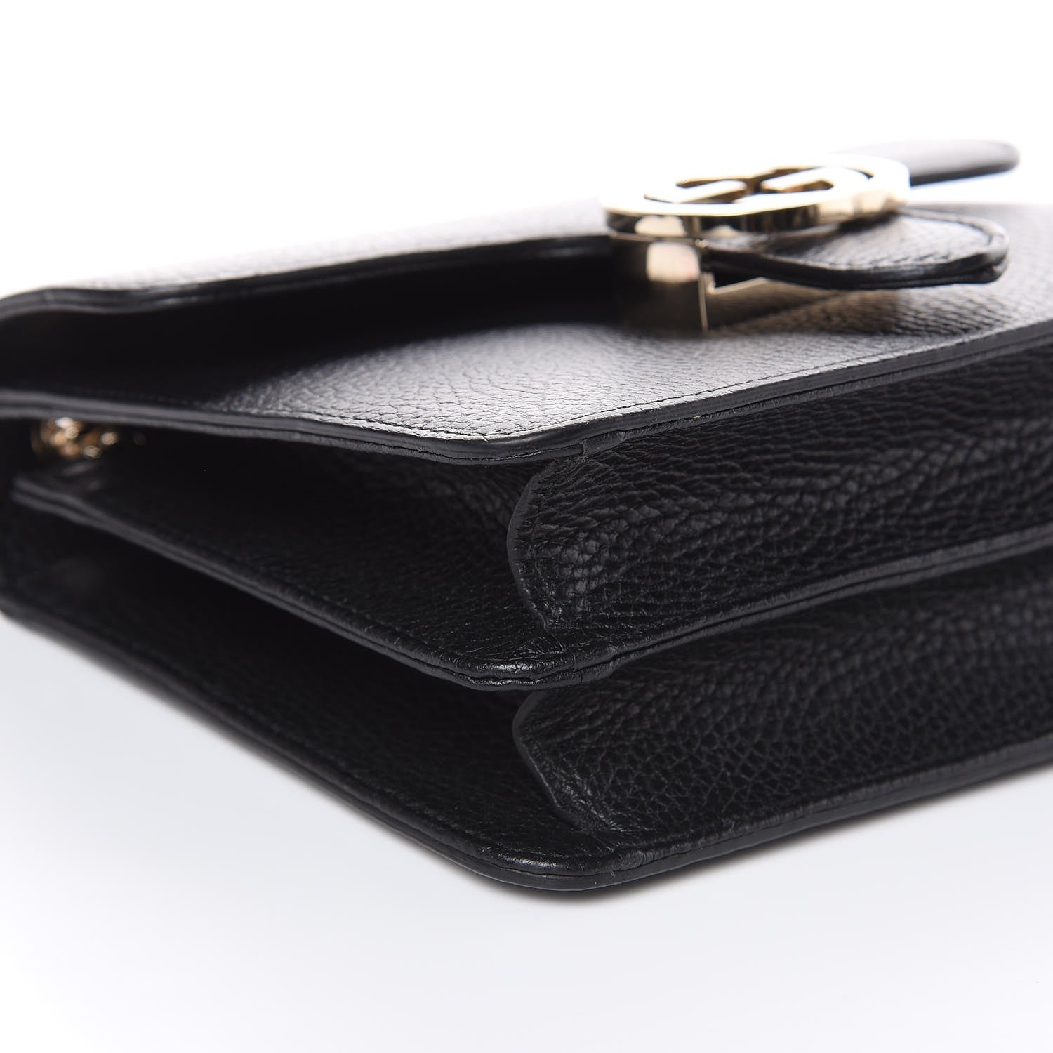 Gucci Dollar Calfskin Small Interlocking G Shoulder Bag Black 8 of 10