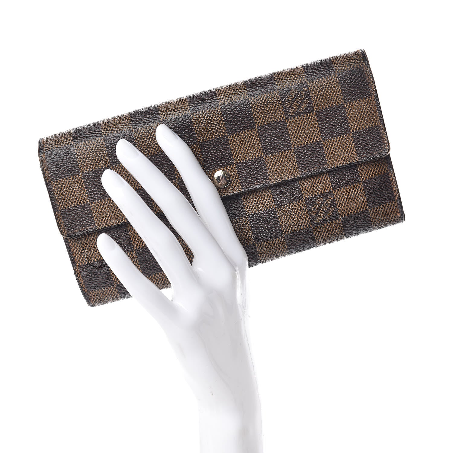 Louis Vuitton Damier Ebene Sarah Wallet 2 of 15