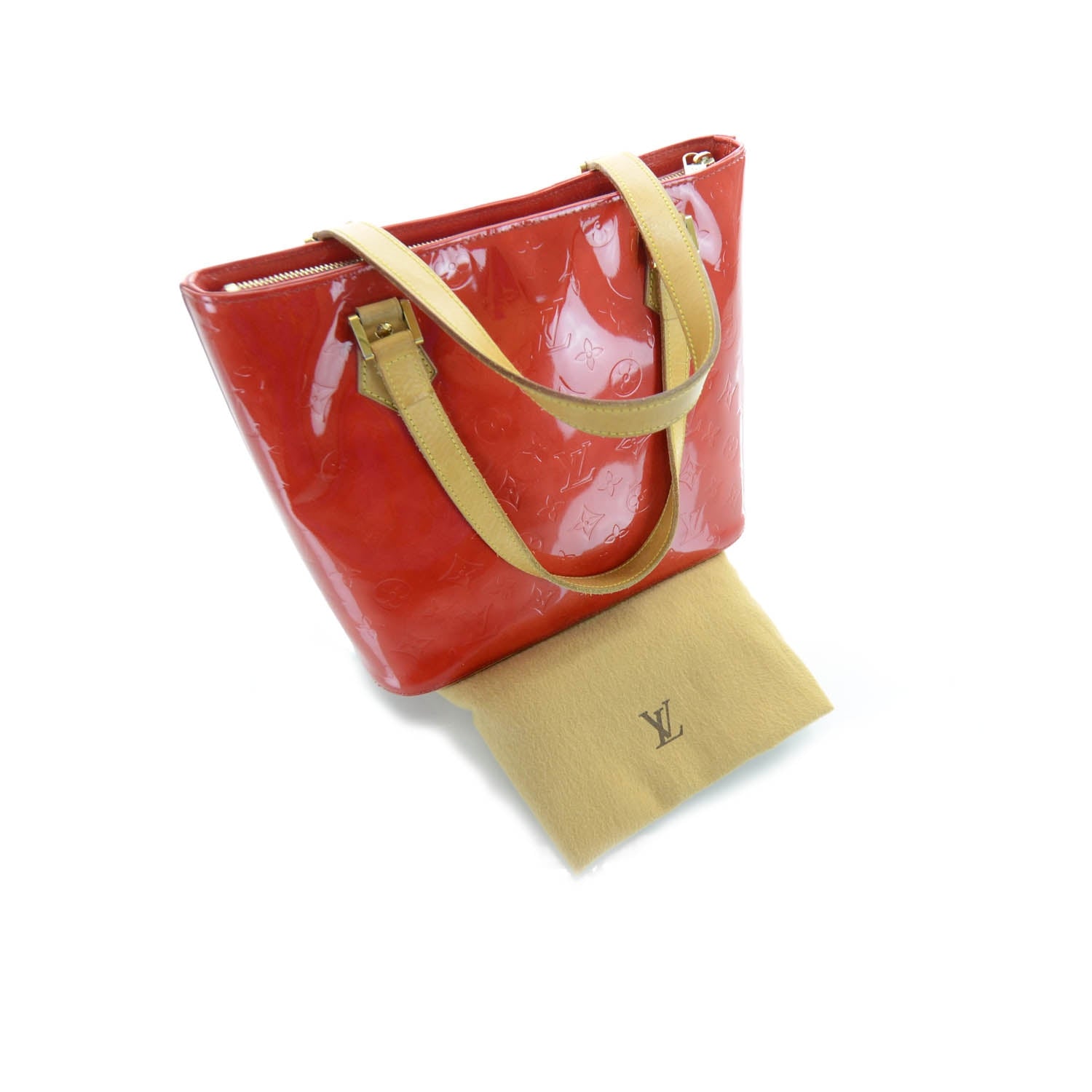 Louis Vuitton Vernis Houston Red 6 of 9
