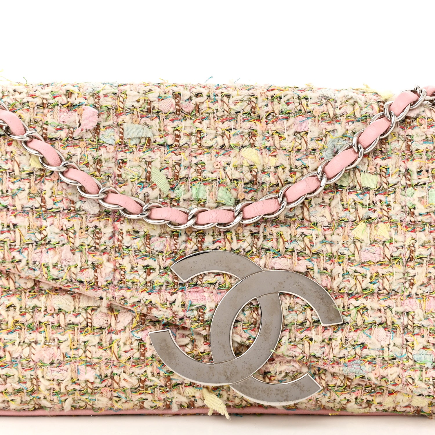 Chanel Tweed CC Flap Multicolor 8 of 10