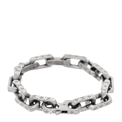 Louis Vuitton Monogram Chain Bracelet L Silver 3 of 5