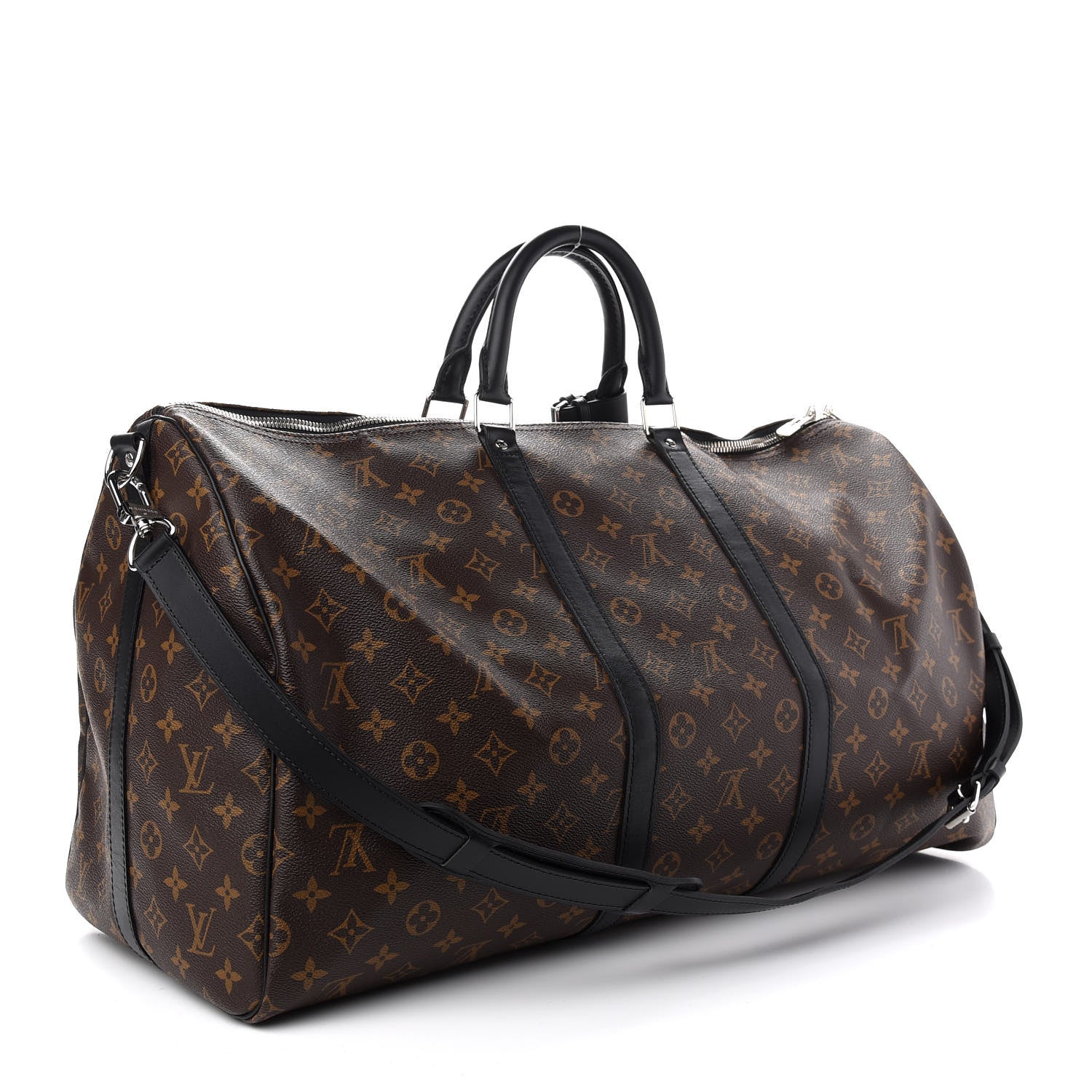 Louis Vuitton Monogram Macassar Keepall Bandouliere 55 3 of 9