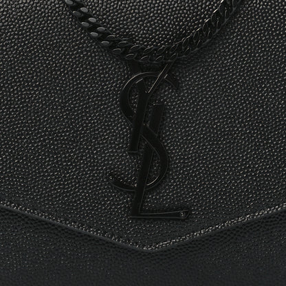 Saint Laurent Grain De Poudre Uptown Chain Wallet Black 10 of 13