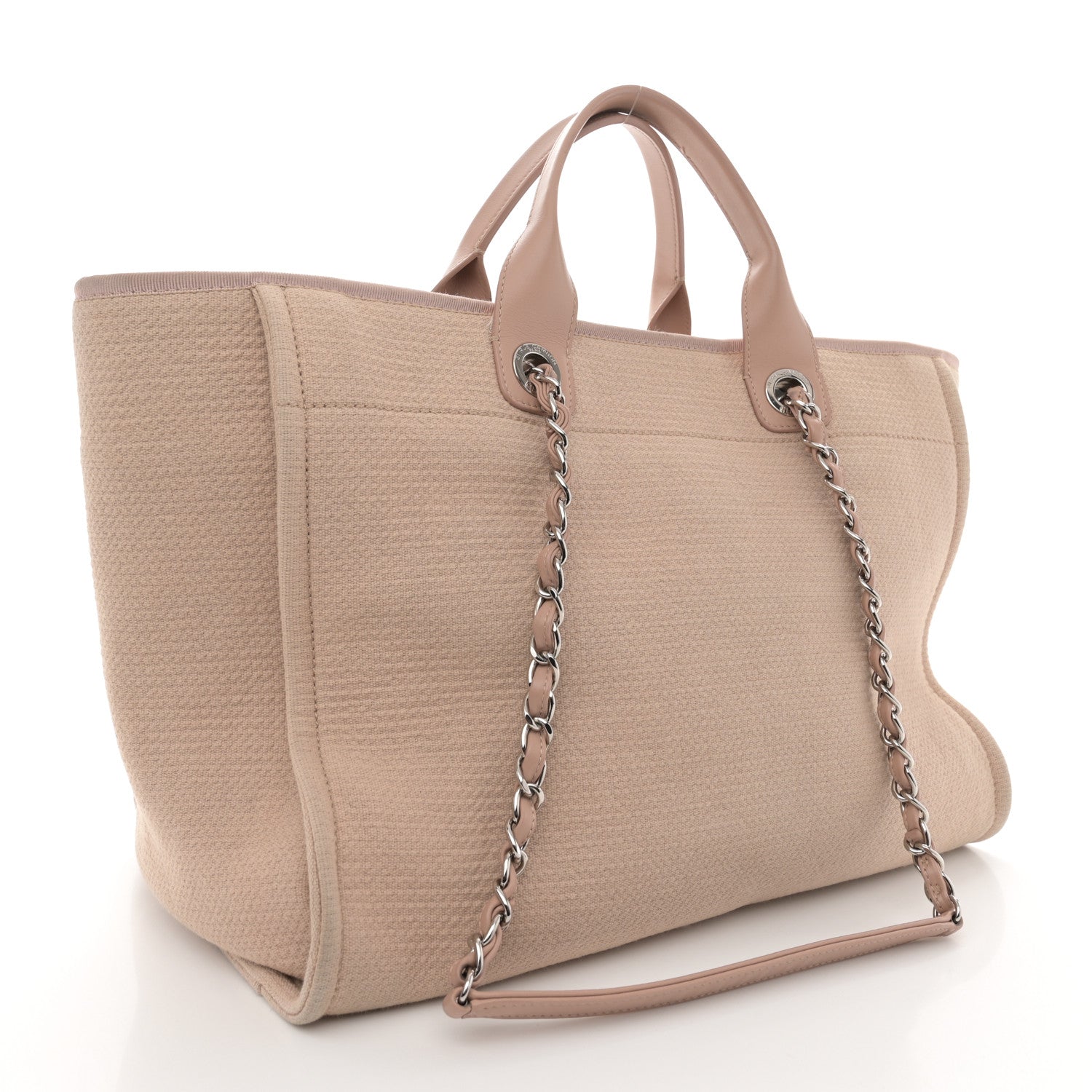 Chanel Mixed Fibers Medium Deauville Tote Beige 4 of 16