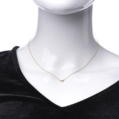 Tiffany 18K Yellow Gold Diamond .21ct Elsa Peretti Diamonds by the Yard Pendant Necklace 2 of 9
