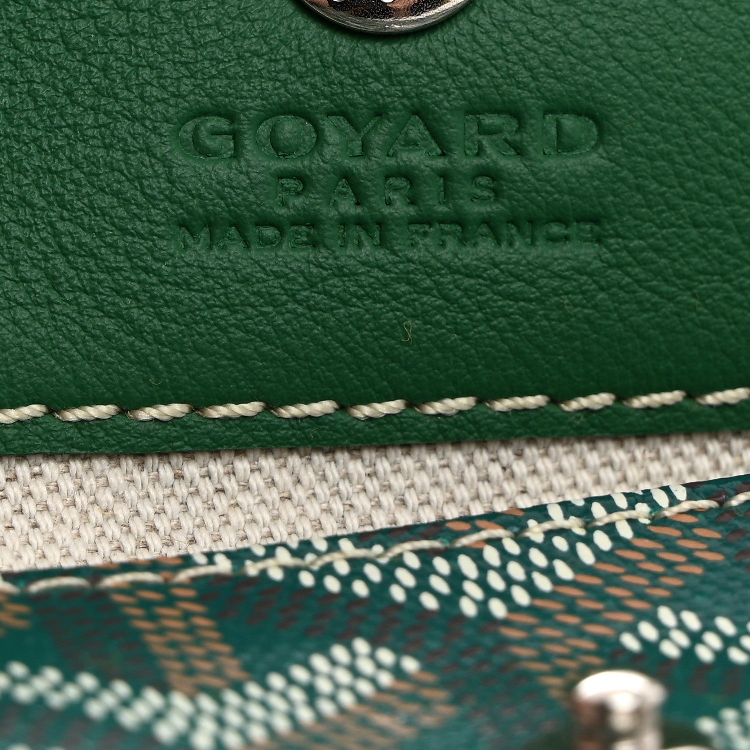 Goyard Goyardine Mini Anjou Pouch Green 6 of 6