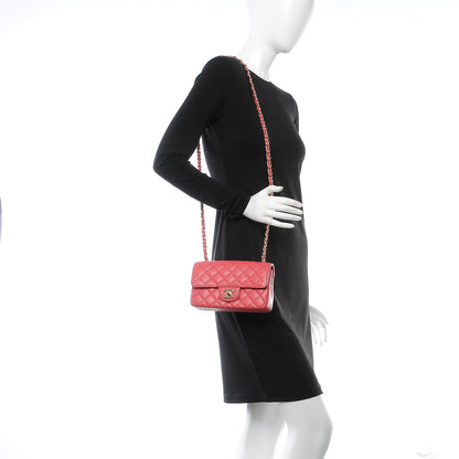 Chanel Caviar Quilted Mini Rectangular Flap Dark Pink 2 of 8