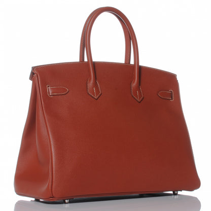 Hermes Epsom Candy Birkin 35 Brique Orange 3 of 11