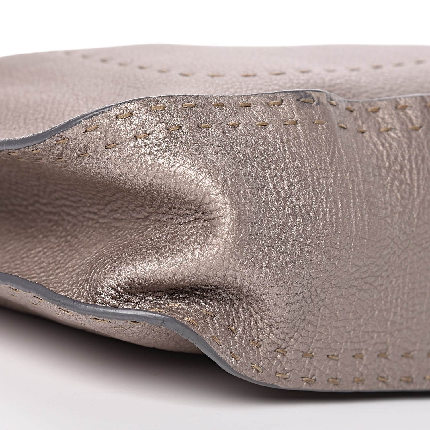 Fendi Cuoio Romano Selleria Hobo Peltro 6 of 13