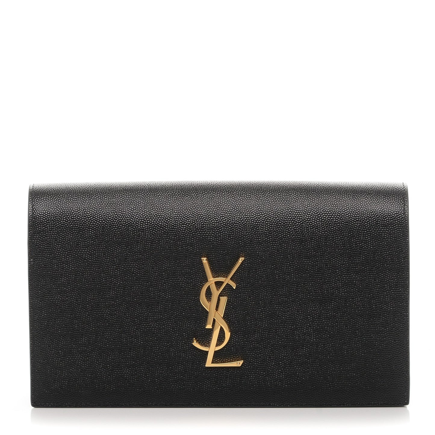 Grain De Poudre Classic Monogram Kate Clutch Black