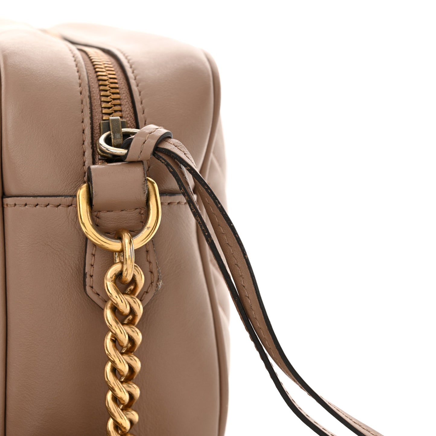 Calfskin Matelasse Small GG Marmont Chain Shoulder Bag Porcelain Rose