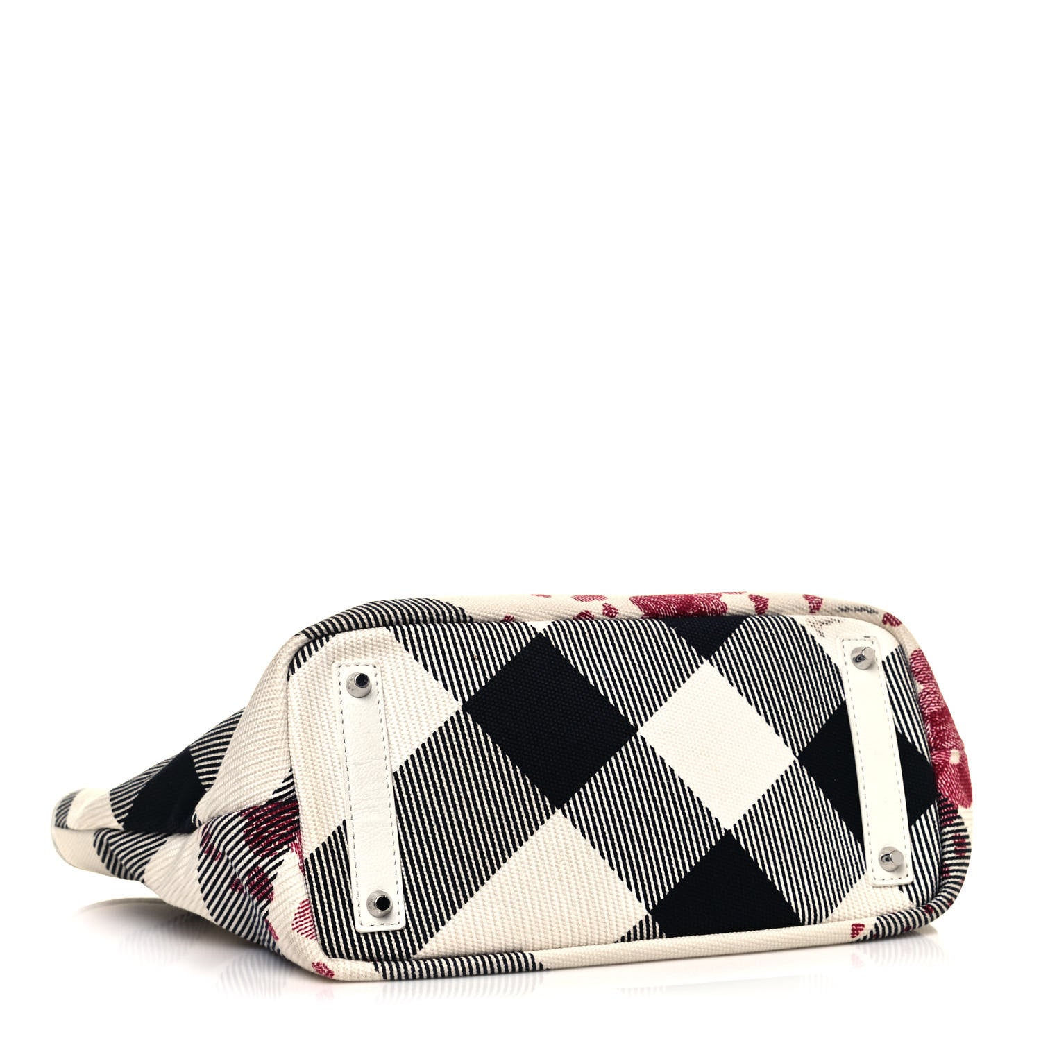 Burberry Canvas Confetti Heart Medium Cantley Tote White 4 of 20
