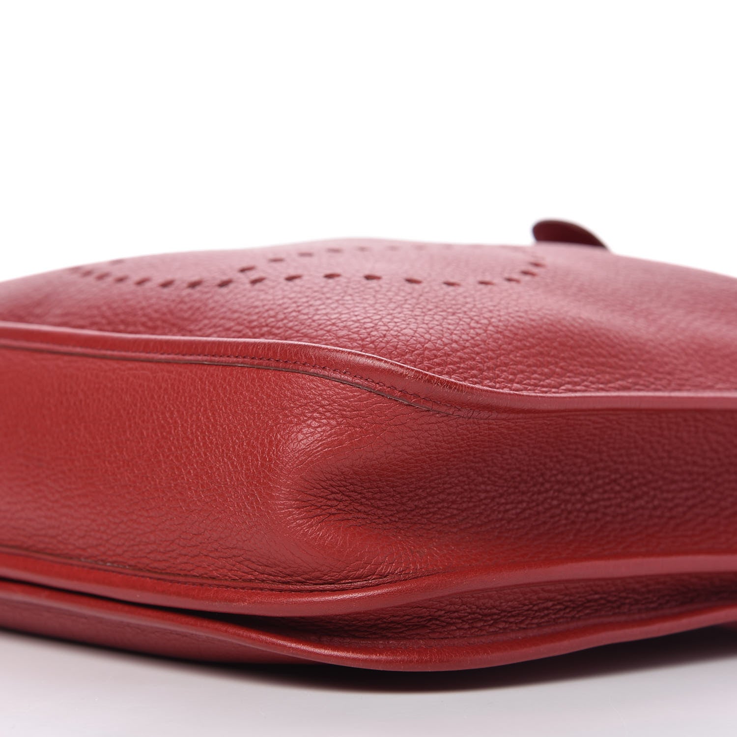 Hermes Taurillon Clemence Evelyne II PM Rouge Garance 7 of 10