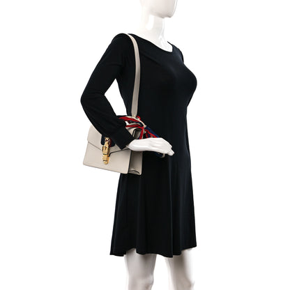 Gucci Calfskin Small Sylvie Shoulder Bag Off White 2 of 9