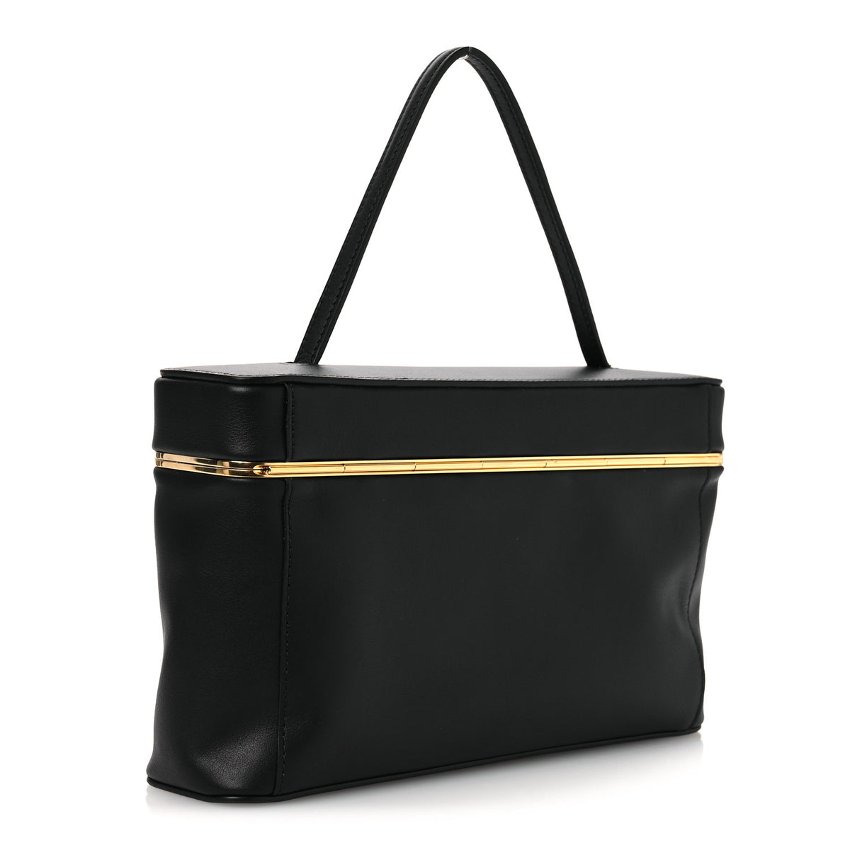 Supple Calfskin Rectangle Bag Black