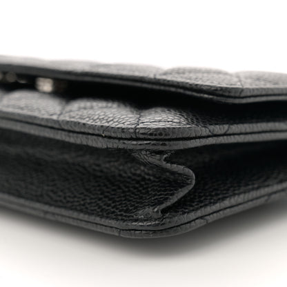 Chanel Caviar Quilted Wallet on Chain WOC Black 10 of 11