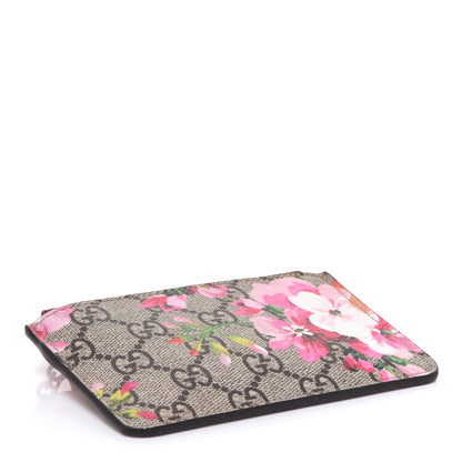 Gucci GG Supreme Monogram Blooms Key Ring Coin Case Beige Multicolor Dry Rose 4 of 11