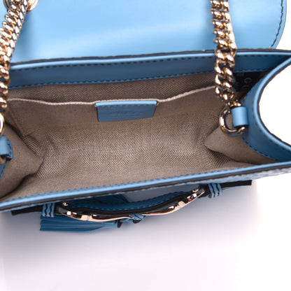 Gucci Soft Microguccissima Mini Emily Chain Shoulder Bag Mineral Blue 5 of 9