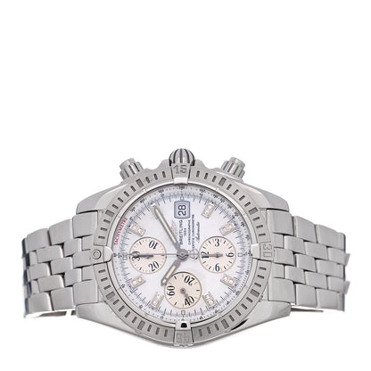 Breitling Stainless Steel Diamond Mother of Pearl 44mm Chronomat Automatic Watch A13356 2 of 4