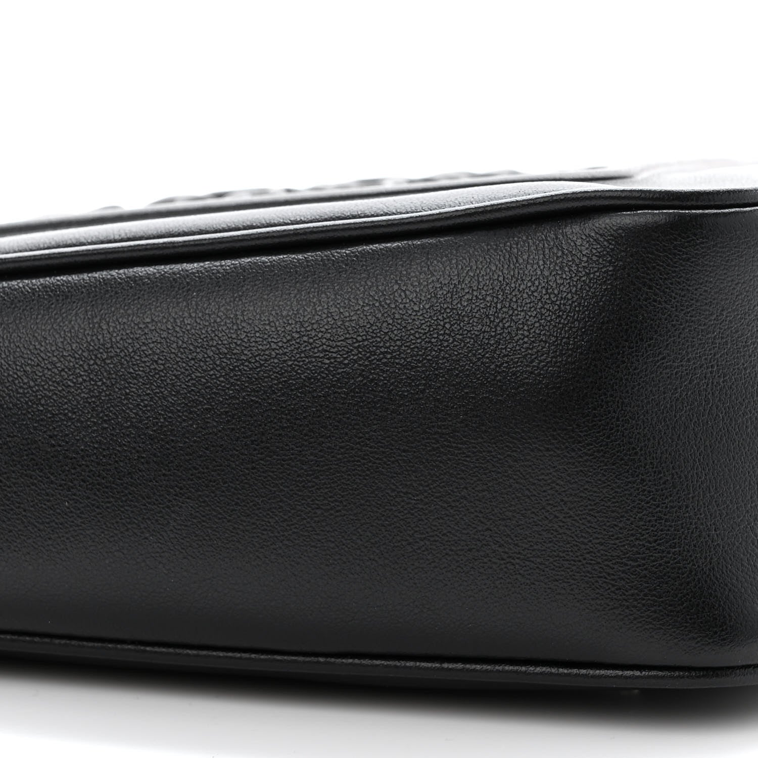 Prada Grace Lux Triangle Logo Embossed Triangle Wristlet Pouch Black 9 of 11