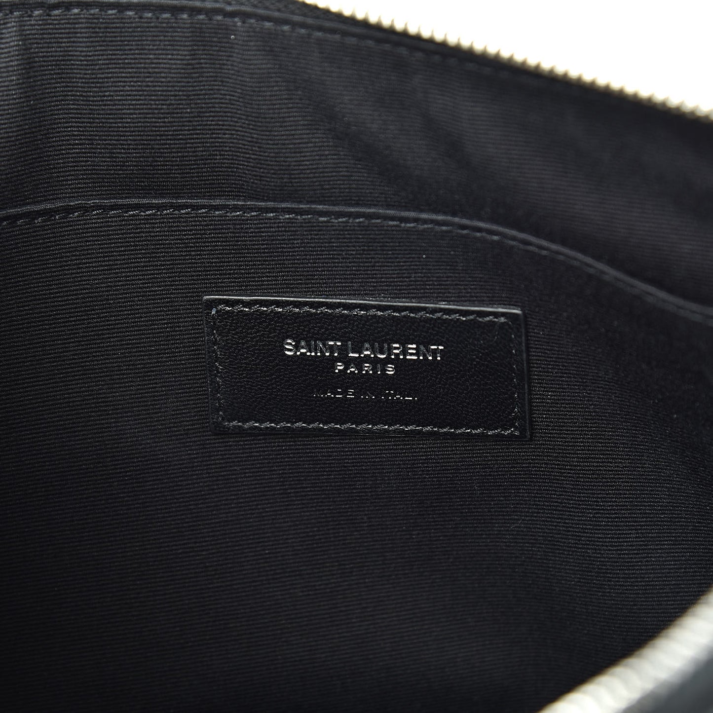 Calfskin Crocodile Embossed Document Holder Black