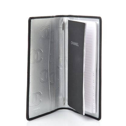 Chanel Calfskin Quilted Cambon Agenda Planner Black Silver 5 of 10