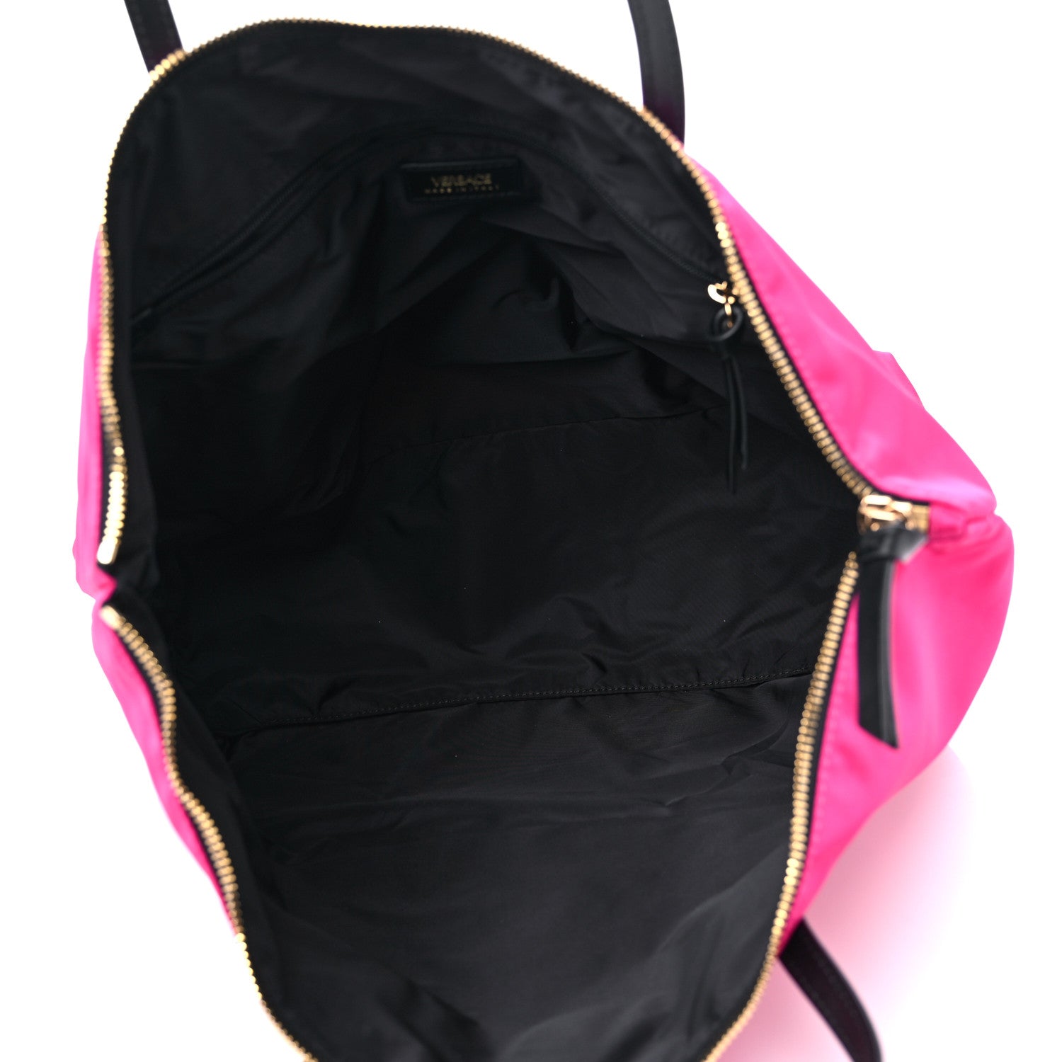 Versace Nylon Medusa Tote Flamingo Black 5 of 10