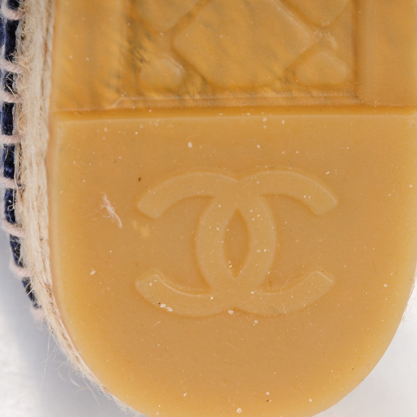 Chanel Toile CC Espadrilles 36 Blue Black 8 of 10