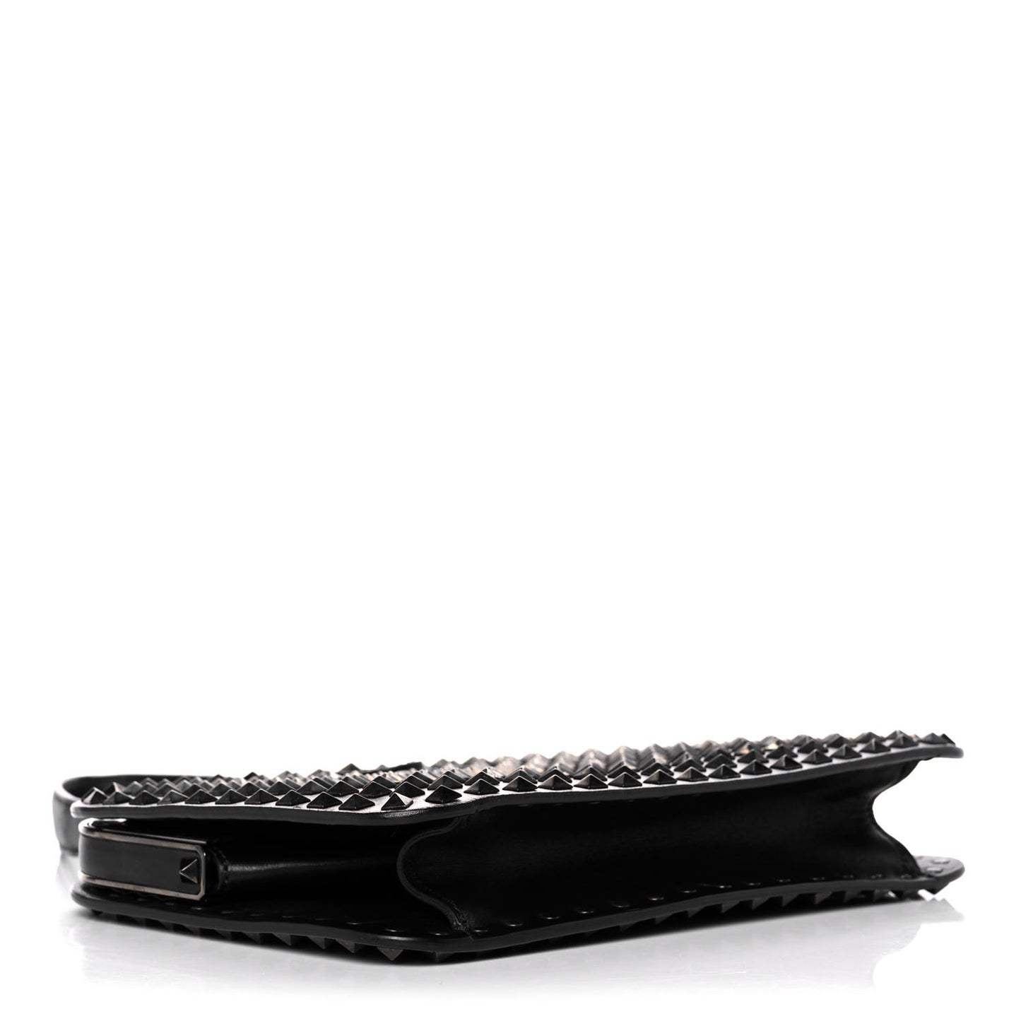 Vitello Rockstud All Over Top Handle Bag Black