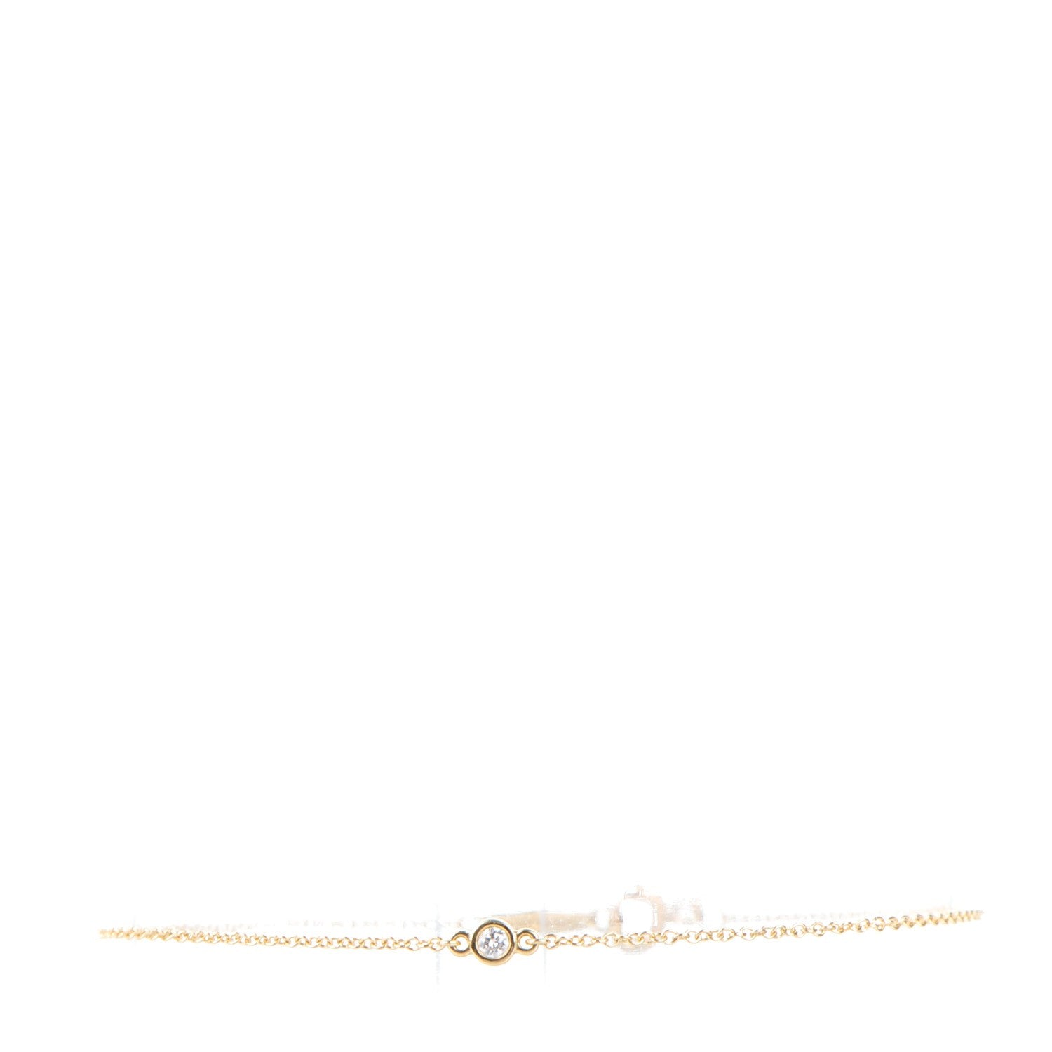 Tiffany 18K Yellow Gold Diamond .08ct Elsa Peretti Diamonds by the Yard Bracelet 1 of 7