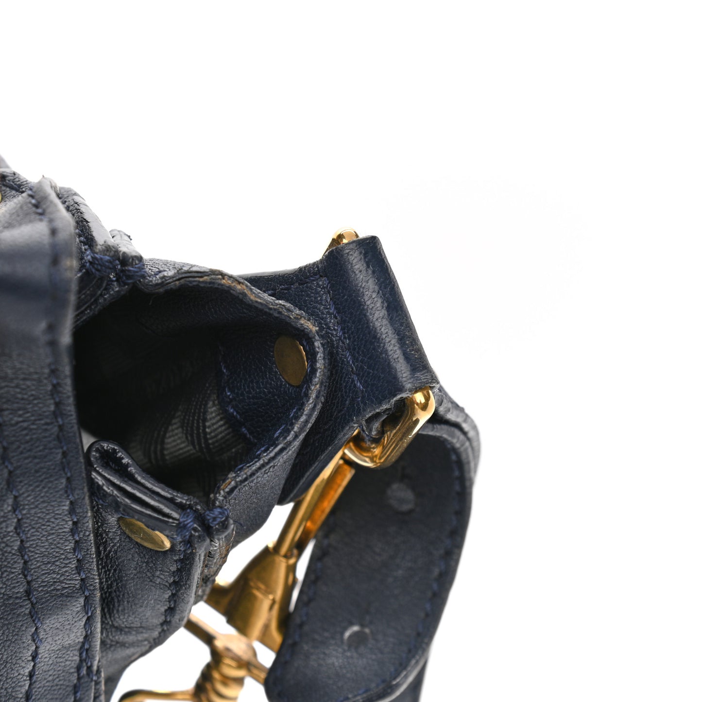 Lambskin Large PS1 Satchel Indigo