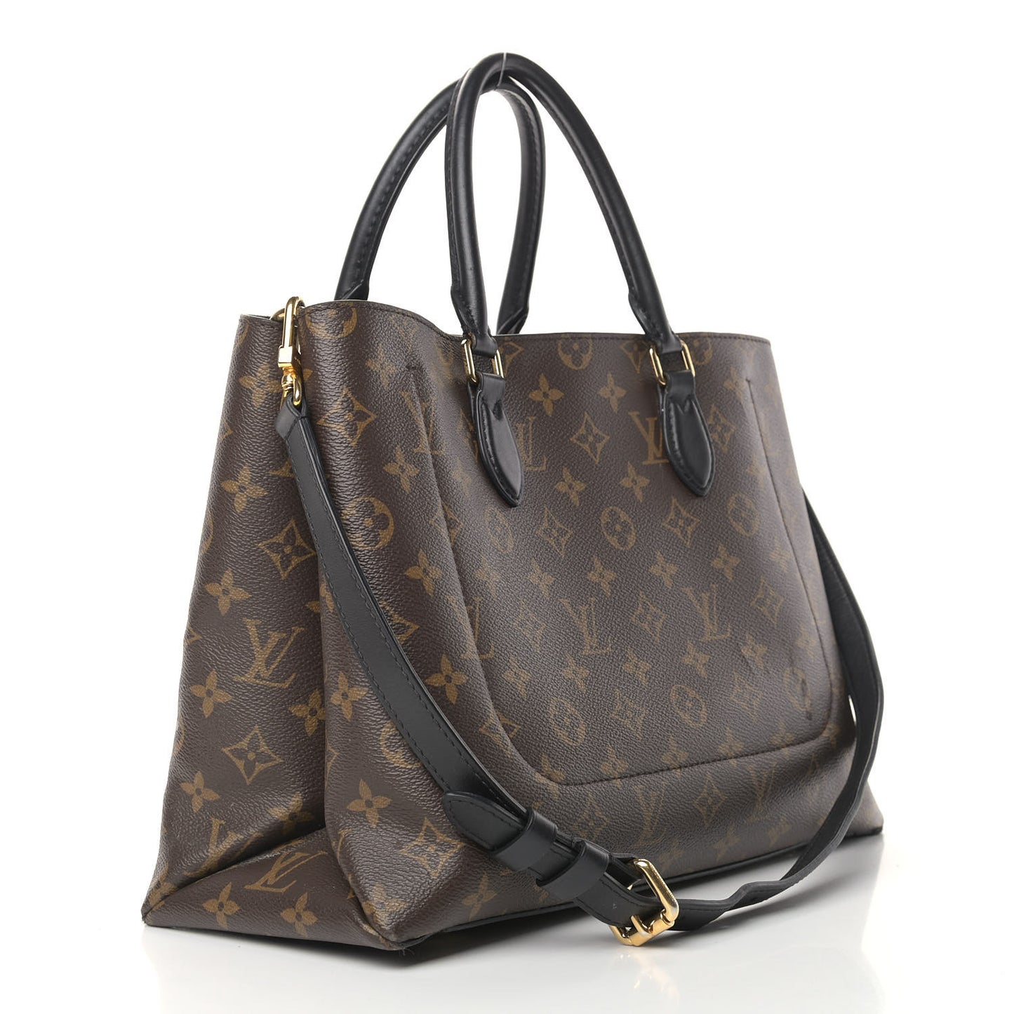 Monogram Flower Tote Black