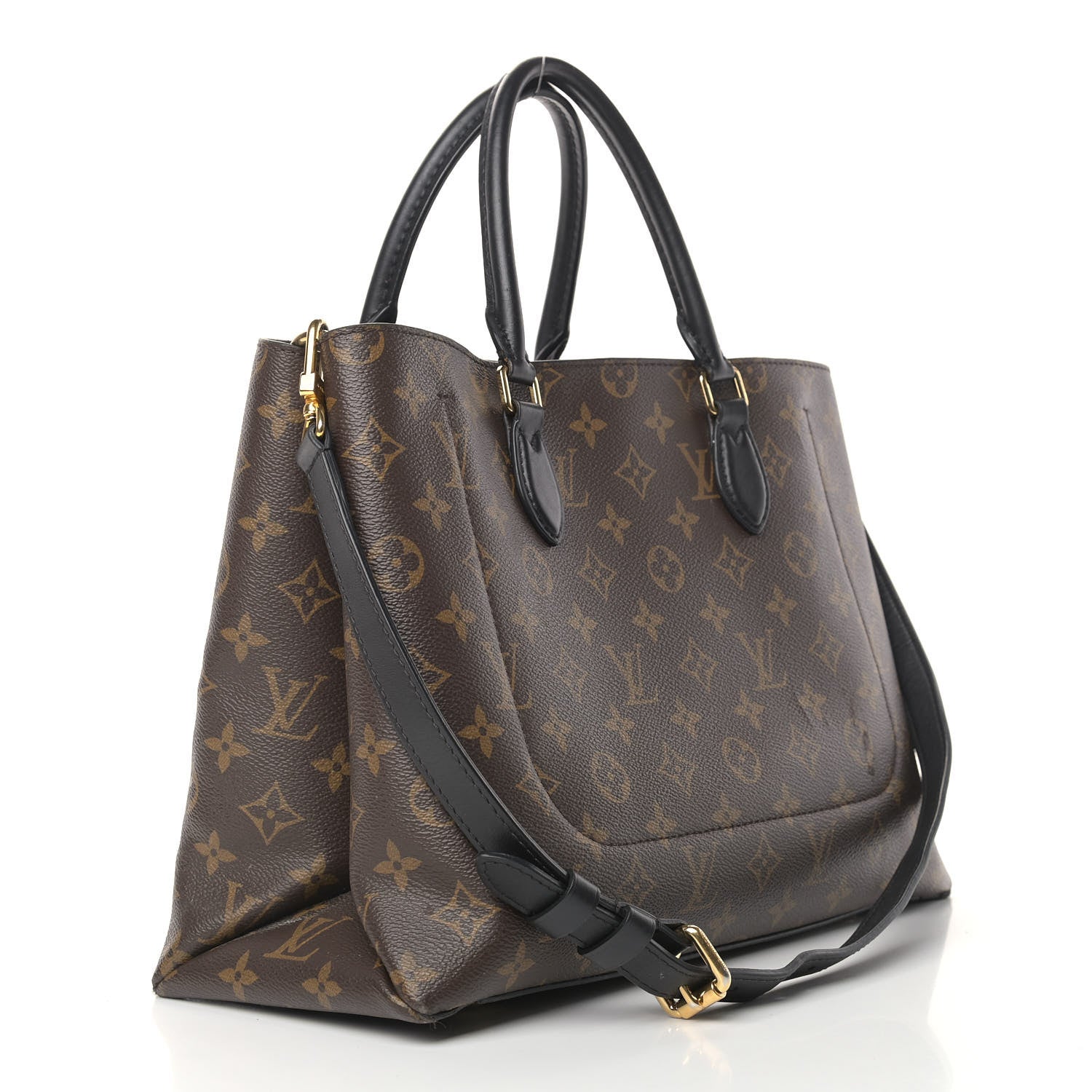 Louis Vuitton Monogram Flower Tote Black 3 of 15