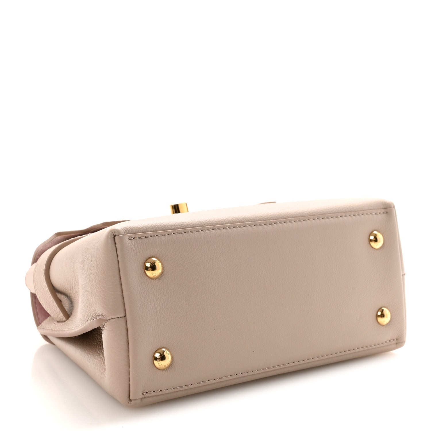 Louis Vuitton Soft Calfskin Mini Lockme Ever Greige 4 of 9