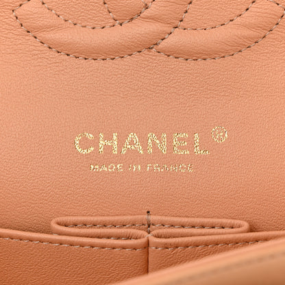 Chanel Lambskin Quilted Medium Double Flap Beige 6 of 11
