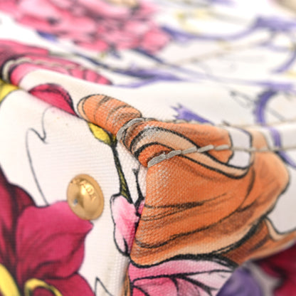 Prada Canvas Canapa Stampata Floral Tote 10 of 21