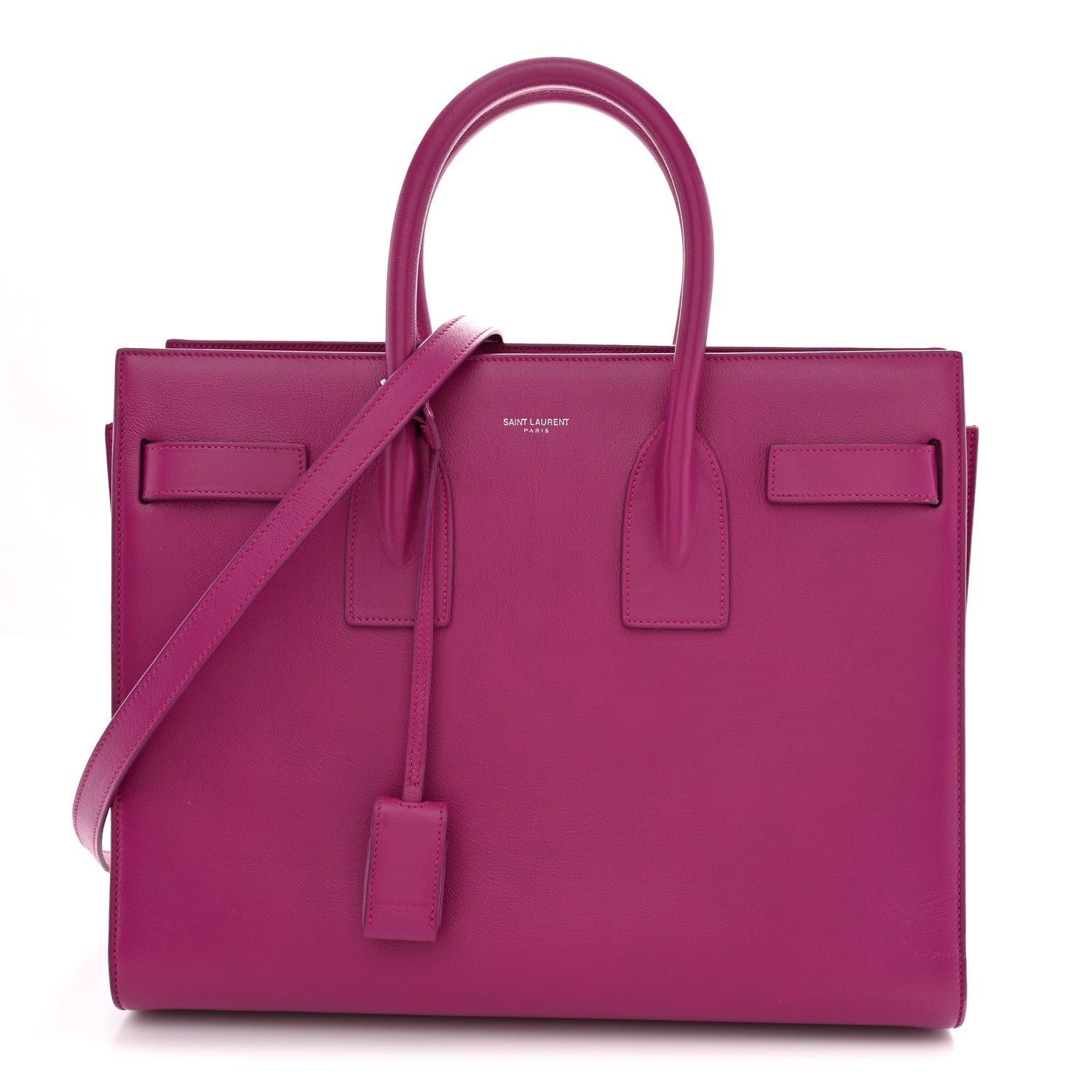 Saint Laurent Calfskin Small Sac De Jour Electric Pink 1 of 12