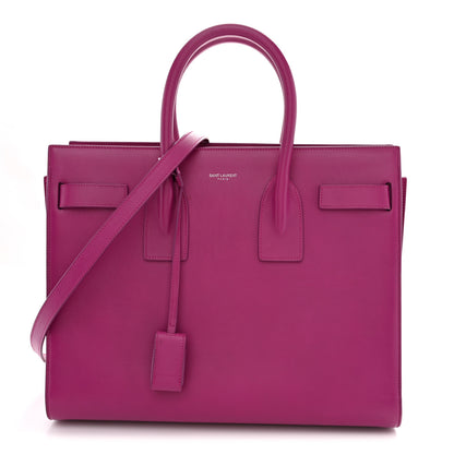 Saint Laurent Calfskin Small Sac De Jour Electric Pink 1 of 12