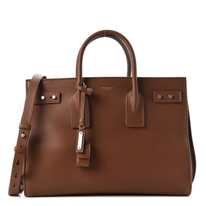 Saint Laurent Grained Calfskin Medium Souple Sac De Jour Camel Brilliant 1 of 20