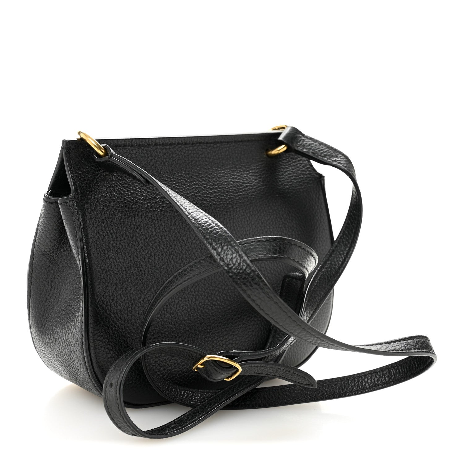 Mulberry Small Classic Grain Calfskin Mini Amberley Flap Black 3 of 13