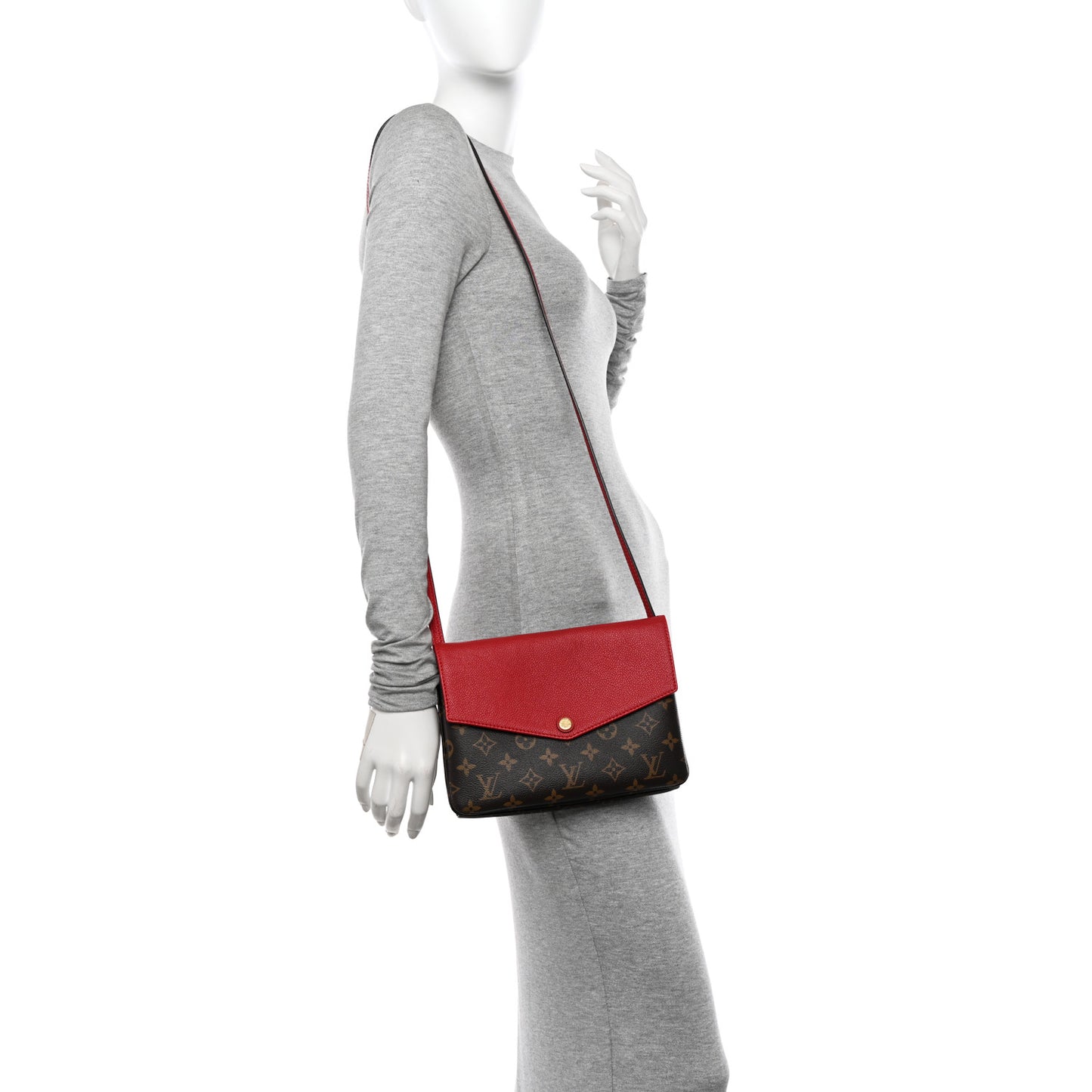 Monogram Twice Pochette Cherry