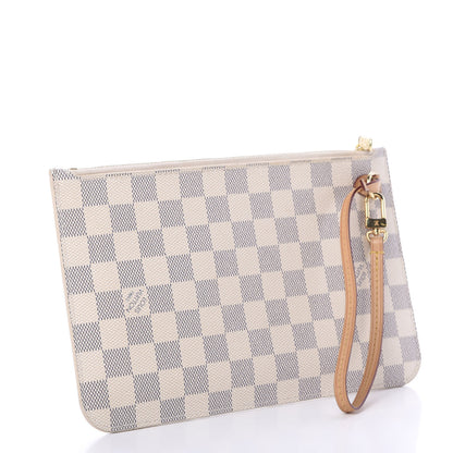 Louis Vuitton Damier Azur Neverfull MM GM Pochette 2 of 10