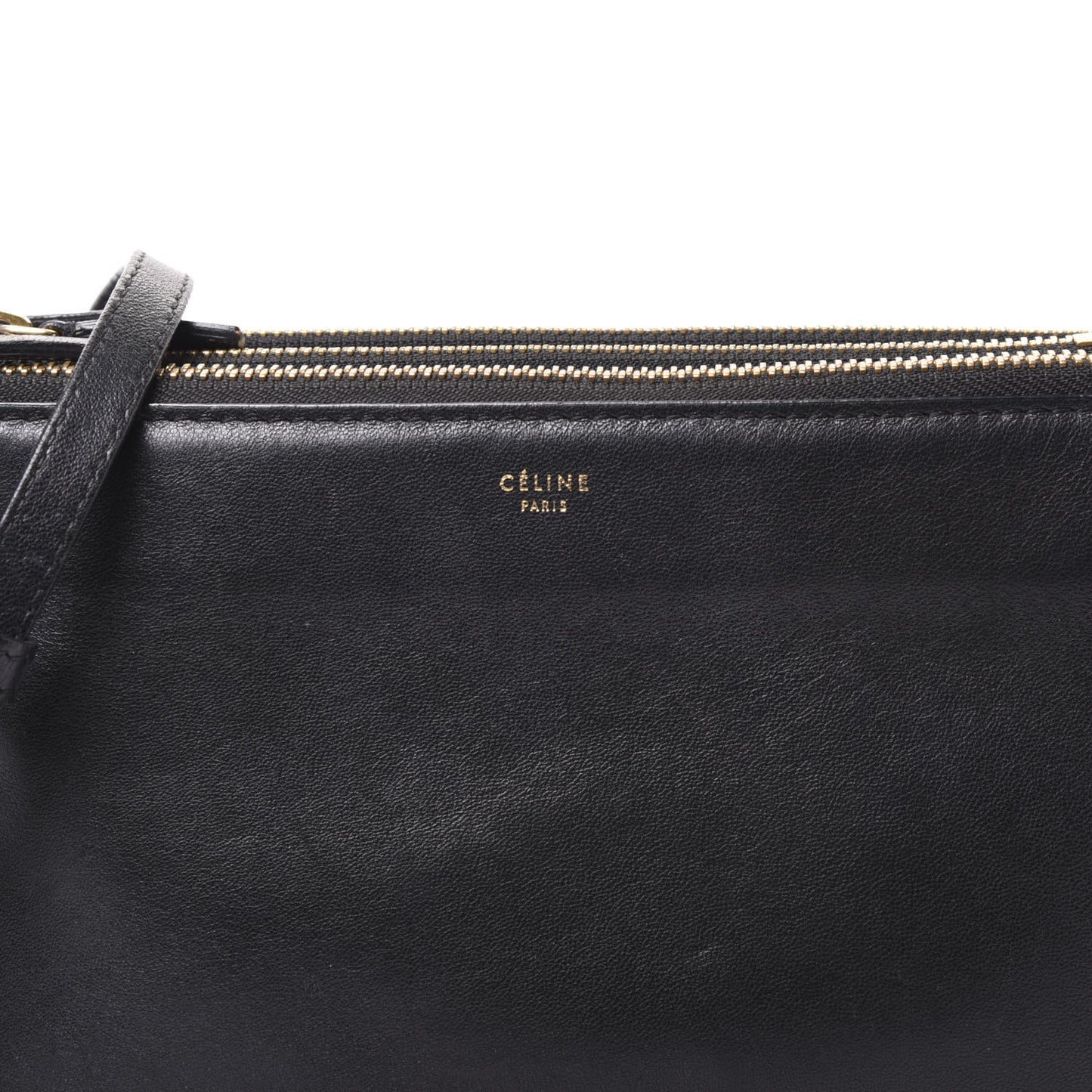 Lambskin Small Trio Crossbody Bag Black