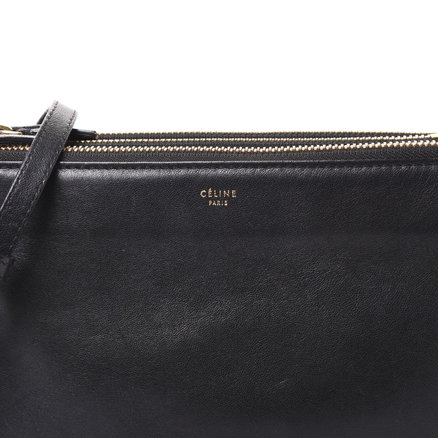Celine Lambskin Small Trio Crossbody Bag Black 12 of 12