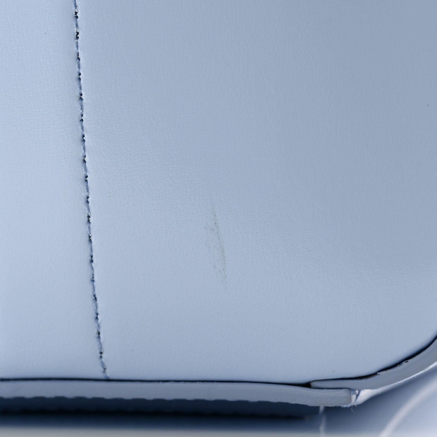 Shiny Lord Calfskin Mini Antigona Baby Blue