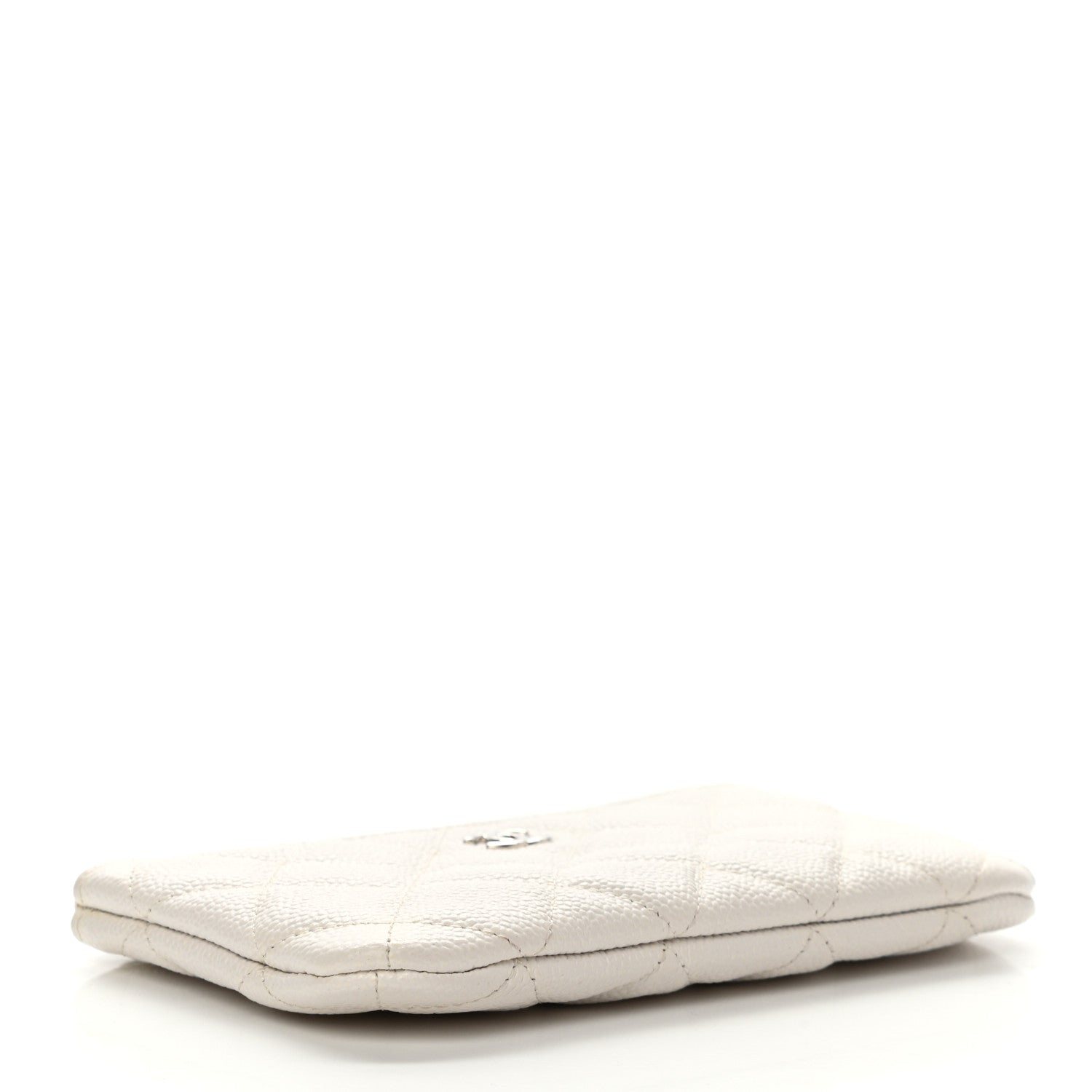 Chanel Caviar Quilted Small Cosmetic Case White 4 of 7