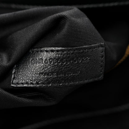 Saint Laurent Lambskin Quilted Maxi Icare Shopping Tote Black 7 of 10